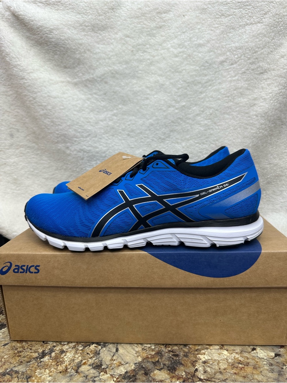 ASICS Men’s Blue and Black Gel-Zaraca JR Running Sneakers